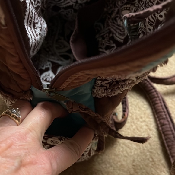 Backpack.  Patchwork type.  Small. - Picture 6 of 7